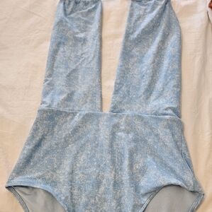 Aerie Light Blue Swim One Piece